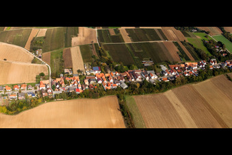 Photographie aérienne de Champs agricoles et terres agricoles à Vollmersweiler dans le département Rhénanie-Palatinat, Allemagne