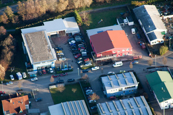 Vue aérienne de Dans les Niederwiesen à Wörth am Rhein dans le département Rhénanie-Palatinat, Allemagne