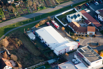 Vue aérienne de Sucietto & Wöschler GmbH à Wörth am Rhein dans le département Rhénanie-Palatinat, Allemagne