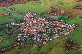 Photographie aérienne de Du sud-ouest à le quartier Büchelberg in Wörth am Rhein dans le département Rhénanie-Palatinat, Allemagne