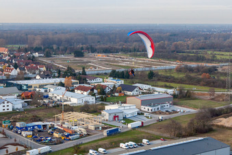 Vue aérienne de Gewerbestr à Bietigheim dans le département Bade-Wurtemberg, Allemagne
