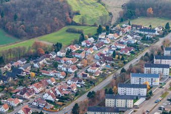 Vue oblique de Rastatt dans le département Bade-Wurtemberg, Allemagne