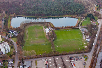 Vue aérienne de Rastatt SC/DJK 2013 eV à Rastatt dans le département Bade-Wurtemberg, Allemagne