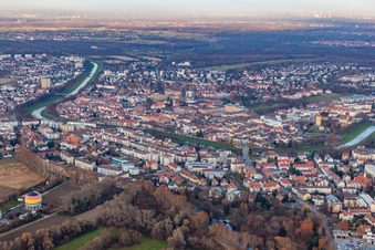 Vue aérienne de Anneau Léopold à Rastatt dans le département Bade-Wurtemberg, Allemagne