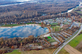 Vue aérienne de Le paradis des loisirs de Rastatt à le quartier Plittersdorf in Rastatt dans le département Bade-Wurtemberg, Allemagne