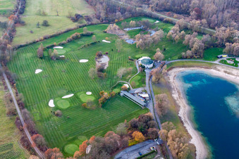 Photographie aérienne de Altrhein Golf Club eV à le quartier Ottersdorf in Rastatt dans le département Bade-Wurtemberg, Allemagne