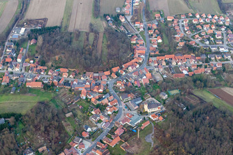 Image drone de Neewiller-près-Lauterbourg dans le département Bas Rhin, France