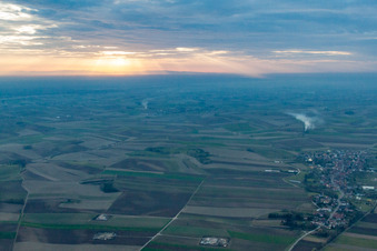 Enregistrement par drone de Salmbach dans le département Bas Rhin, France