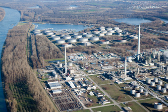 Photographie aérienne de MIRO à le quartier Knielingen in Karlsruhe dans le département Bade-Wurtemberg, Allemagne