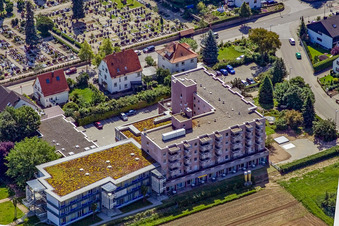 Vue aérienne de Maison Willi Hussong (maison de retraite) à Kandel dans le département Rhénanie-Palatinat, Allemagne