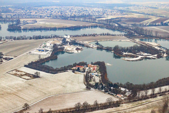 Vue aérienne de Spire, Deutschhof, Am Deutschewühl à Otterstadt dans le département Rhénanie-Palatinat, Allemagne