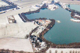 Vue aérienne de Spire, Deutschhof, Am Deutschewühl à Otterstadt dans le département Rhénanie-Palatinat, Allemagne