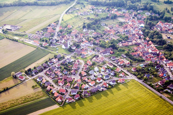 Photographie aérienne de Scheibenhardt à Scheibenhard dans le département Bas Rhin, France