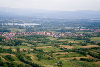 Vue aérienne de Mothern dans le département Bas Rhin, France