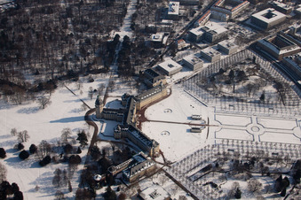 Verrouillage à le quartier Innenstadt-West in Karlsruhe dans le département Bade-Wurtemberg, Allemagne hors des airs