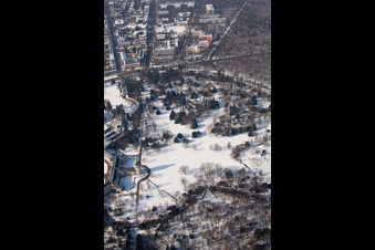 Parc du Château à le quartier Innenstadt-West in Karlsruhe dans le département Bade-Wurtemberg, Allemagne hors des airs