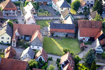 Forstfeld dans le département Bas Rhin, France d'en haut