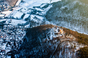 Photographie aérienne de Ruines de Landeck à Klingenmünster dans le département Rhénanie-Palatinat, Allemagne