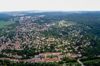 Vue aérienne de Quartier Südoststadt in Pforzheim dans le département Bade-Wurtemberg, Allemagne