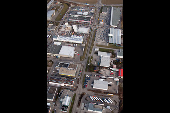 Vue aérienne de Kammerfortstr à Bruchsal dans le département Bade-Wurtemberg, Allemagne