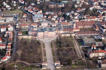 Vue aérienne de Verrouillage à Bruchsal dans le département Bade-Wurtemberg, Allemagne
