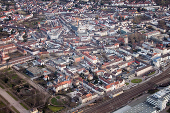 Vue aérienne de Wilderichstr à Bruchsal dans le département Bade-Wurtemberg, Allemagne