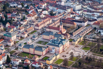 Vue oblique de Verrouillage à Bruchsal dans le département Bade-Wurtemberg, Allemagne