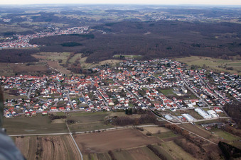 Malsch dans le département Bade-Wurtemberg, Allemagne vue du ciel