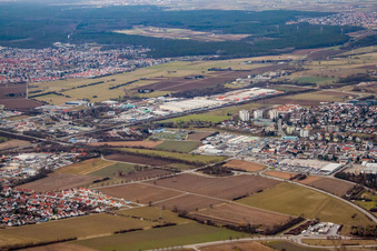 Vue aérienne de W à Wiesloch dans le département Bade-Wurtemberg, Allemagne