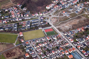 Vue aérienne de Terrains de sport à Rauenberg dans le département Bade-Wurtemberg, Allemagne