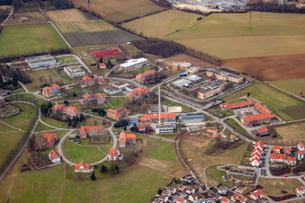 Photographie aérienne de Hôpital psychiatrique d'État à le quartier Altwiesloch in Wiesloch dans le département Bade-Wurtemberg, Allemagne