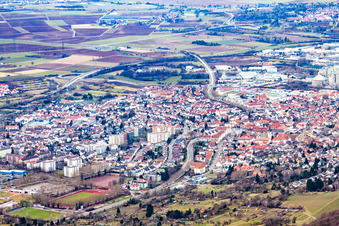 Vue aérienne de De l'est à Nußloch dans le département Bade-Wurtemberg, Allemagne