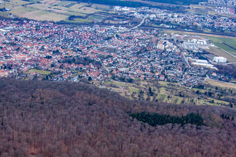 Photographie aérienne de De l'est à Nußloch dans le département Bade-Wurtemberg, Allemagne