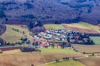 Vue aérienne de Quartier du sud à le quartier Lingental in Leimen dans le département Bade-Wurtemberg, Allemagne