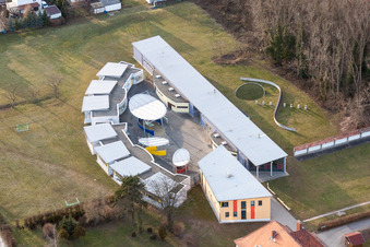 Photographie aérienne de Maison d'enfants et de jeunes Jugendwerk St. Josef à le quartier Queichheim in Landau in der Pfalz dans le département Rhénanie-Palatinat, Allemagne