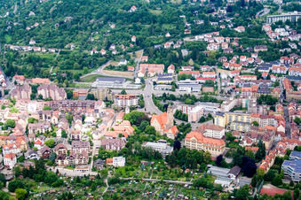 Vue aérienne de Quartier Brötzingen in Pforzheim dans le département Bade-Wurtemberg, Allemagne