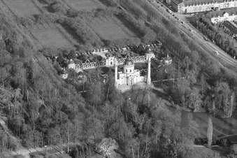 Photographie aérienne de Mosquée dans les jardins du château de Schwetzingen à Schwetzingen dans le département Bade-Wurtemberg, Allemagne
