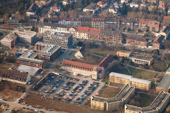 Photographie aérienne de Projet EASTSITE de BAU Bauträgergesellschaft mbH à le quartier Neuostheim in Mannheim dans le département Bade-Wurtemberg, Allemagne
