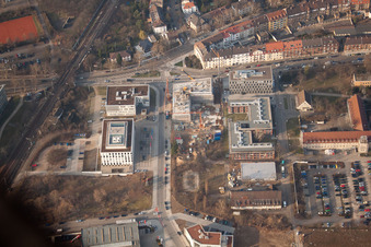 Vue aérienne de Quartier Neuostheim in Mannheim dans le département Bade-Wurtemberg, Allemagne