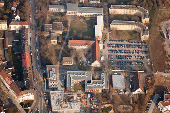 Enregistrement par drone de Projet EASTSITE de BAU Bauträgergesellschaft mbH à le quartier Neuostheim in Mannheim dans le département Bade-Wurtemberg, Allemagne