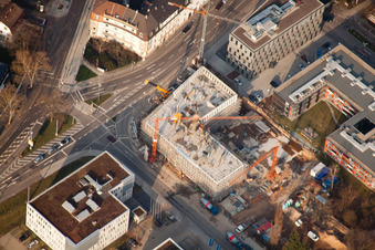 Vue aérienne de Quartier Neuostheim in Mannheim dans le département Bade-Wurtemberg, Allemagne