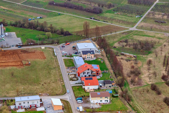 Photographie aérienne de À l'Ahlmühle à Ilbesheim bei Landau dans le département Rhénanie-Palatinat, Allemagne