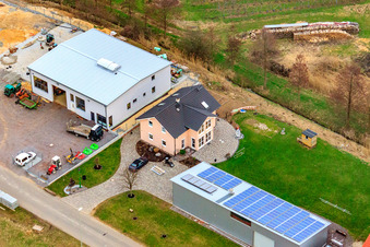 Zone industrielle An der Ahlmühle, Bähr Weinbautechnik GmbH à Ilbesheim bei Landau dans le département Rhénanie-Palatinat, Allemagne hors des airs