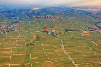 Vue aérienne de Zone industrielle An der Ahlmühle à Ilbesheim bei Landau dans le département Rhénanie-Palatinat, Allemagne