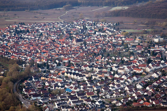 Photographie aérienne de Du nord-est à Hagenbach dans le département Rhénanie-Palatinat, Allemagne