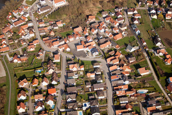Enregistrement par drone de Munchhausen dans le département Bas Rhin, France