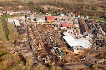 Image drone de Mothern dans le département Bas Rhin, France