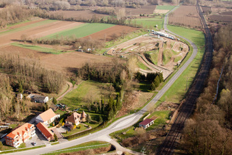 Mothern dans le département Bas Rhin, France d'un drone