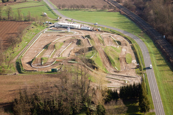 Vue oblique de Mothern dans le département Bas Rhin, France