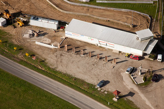 Vue d'oiseau de Mothern dans le département Bas Rhin, France